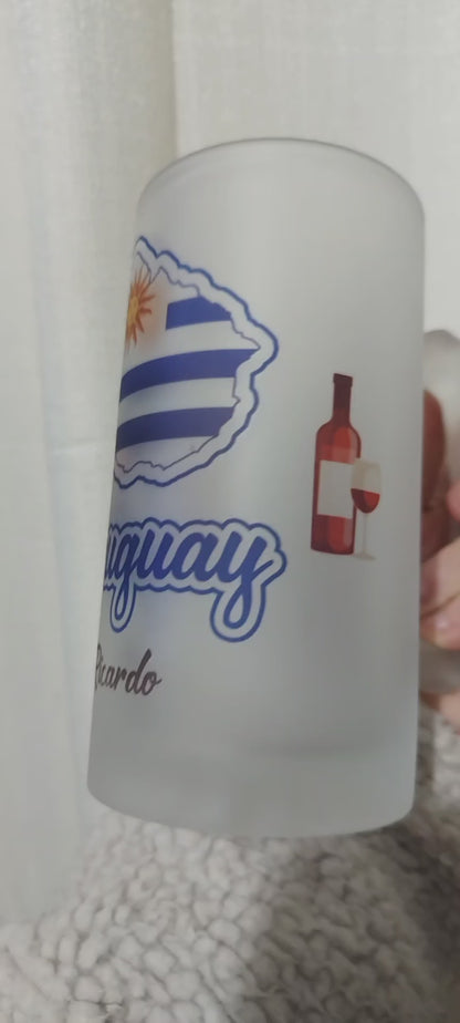 Jarra cervecera esmerilada