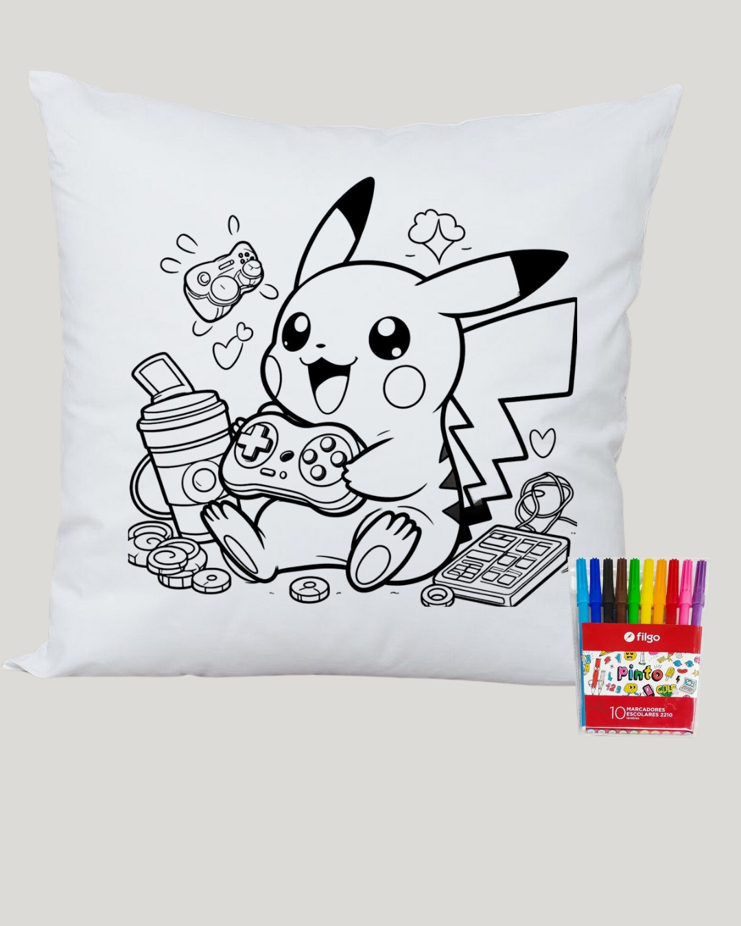 Almohadón para colorear - RB.Creaciones