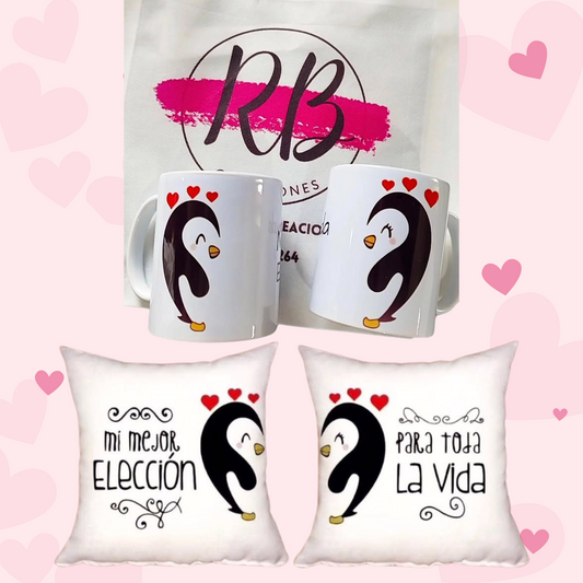 Almohadones + tazas - RB.Creaciones